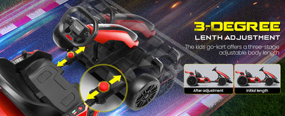 24V Kids Electric Go Kart Drift Kart